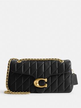 Coach Tabby Shoulder Bag 33 With Quilting Black Discontinued